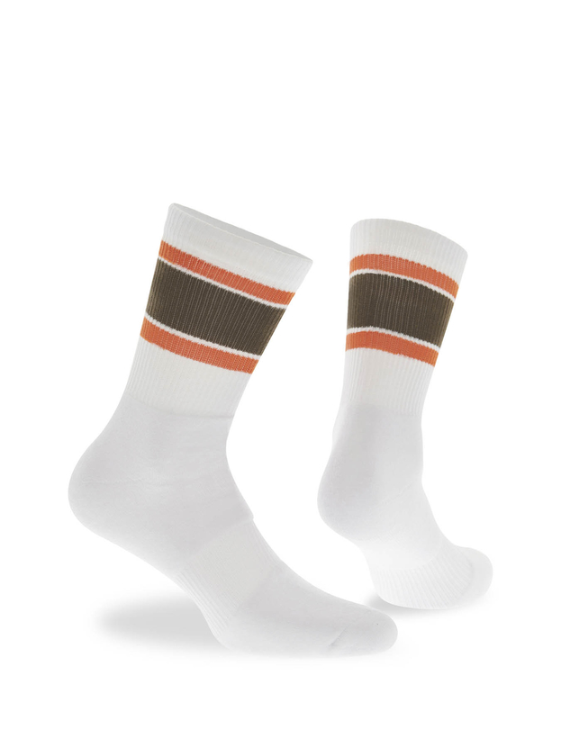 Αθλητικές βαμβακερές κάλτσες με ρίγες