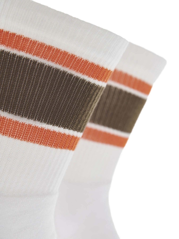 Αθλητικές βαμβακερές κάλτσες με ρίγες