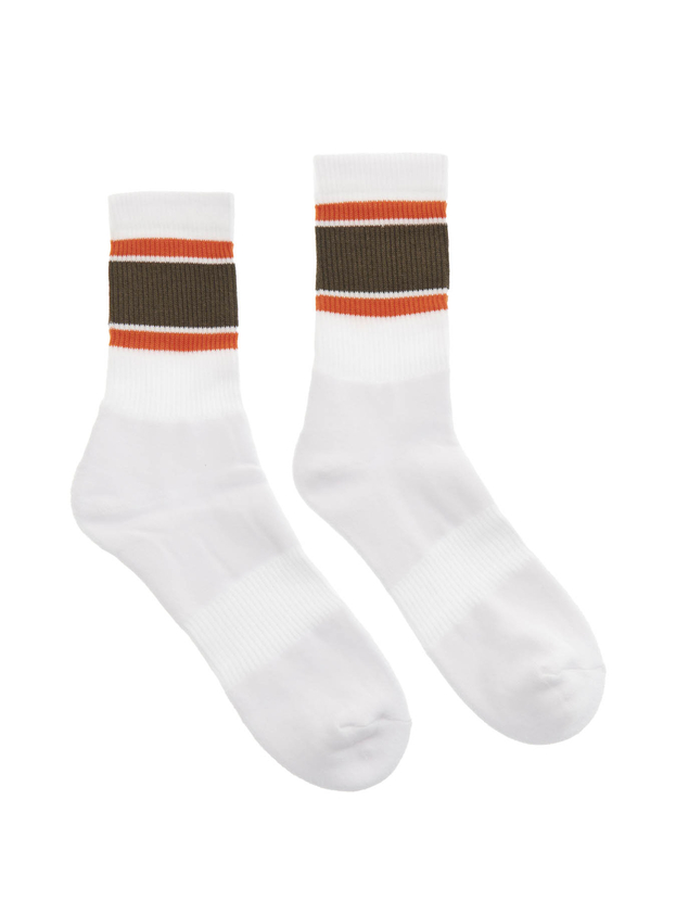 Αθλητικές βαμβακερές κάλτσες με ρίγες