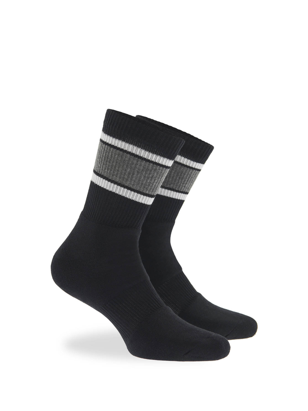 Αθλητικές βαμβακερές κάλτσες με ρίγες