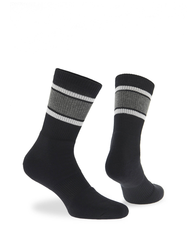 Αθλητικές βαμβακερές κάλτσες με ρίγες