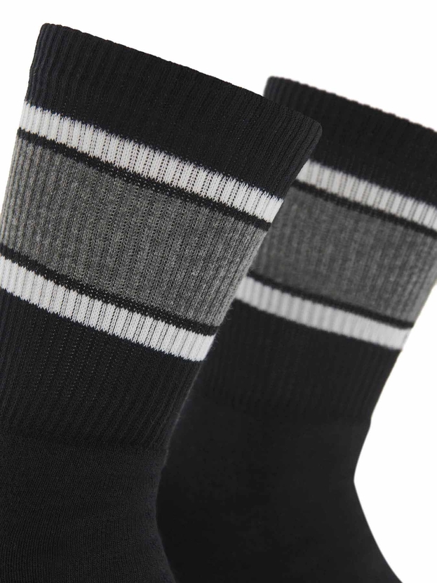 Αθλητικές βαμβακερές κάλτσες με ρίγες