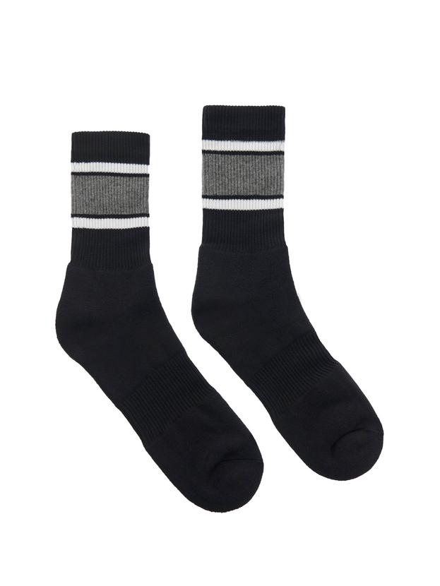 Αθλητικές βαμβακερές κάλτσες με ρίγες