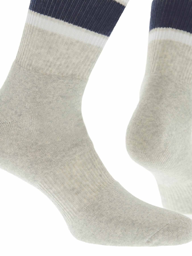 Αθλητικές βαμβακερές κάλτσες με ρίγες