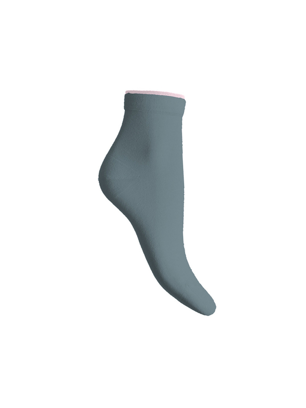 Cotton quarter socks with double elastic band
