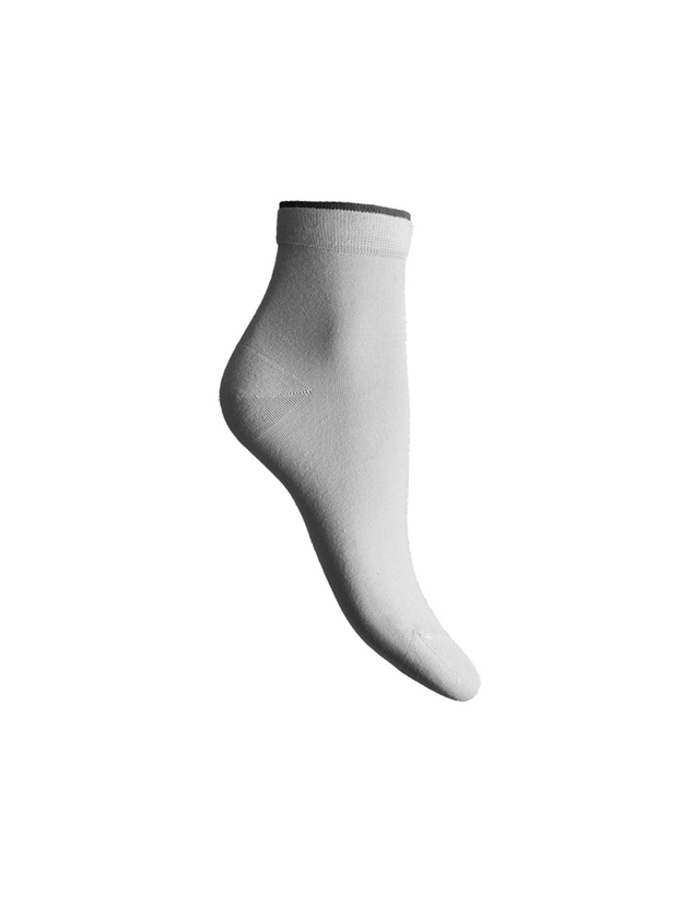 Cotton quarter socks with double elastic band