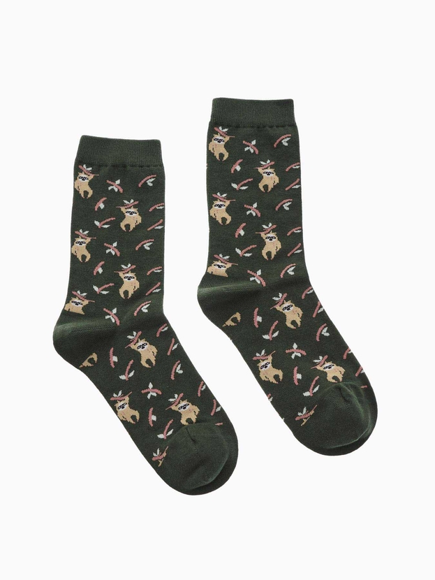 Βαμβακερές κάλτσες με σχέδιο sloth