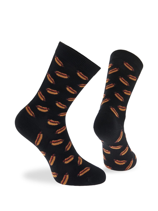 Βαμβακερές κάλτσες με σχέδιο Hot dog