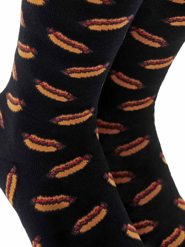 Βαμβακερές κάλτσες με σχέδιο Hot dog