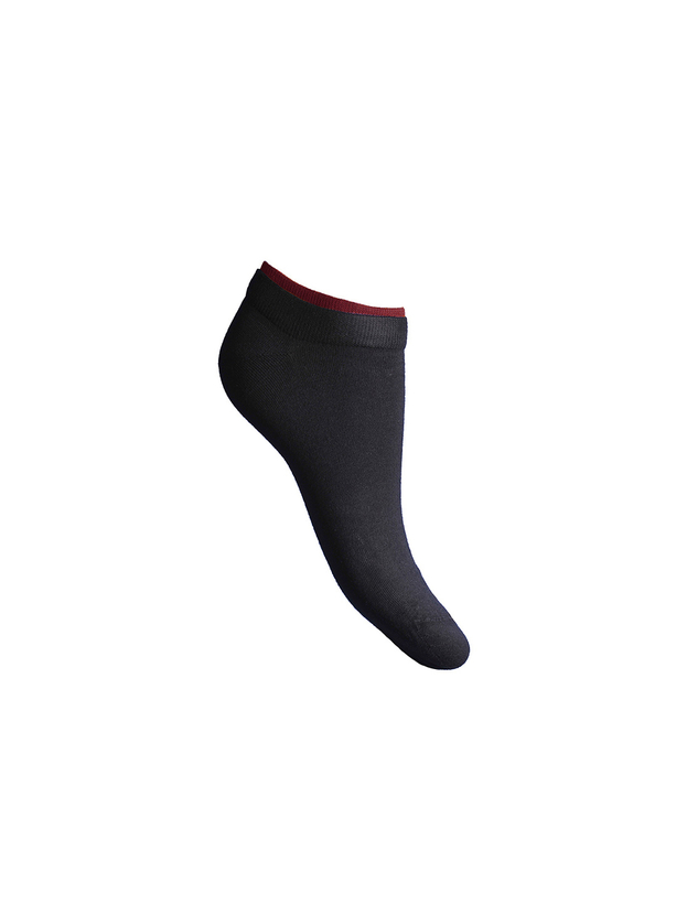 Cotton low socks with double elastic band