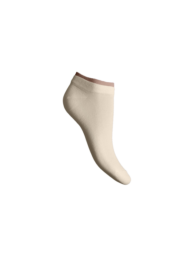 Cotton low socks with double elastic band