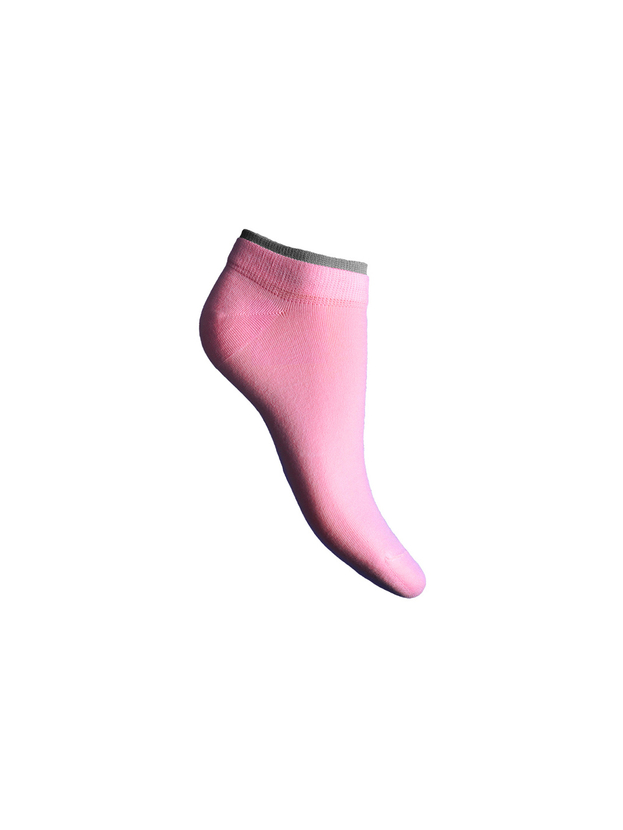 Cotton low socks with double elastic band