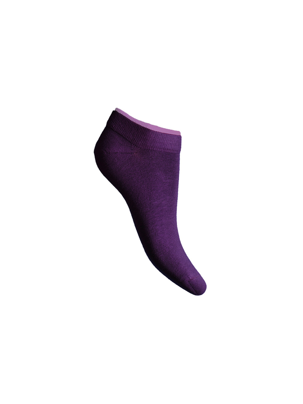 Cotton low socks with double elastic band