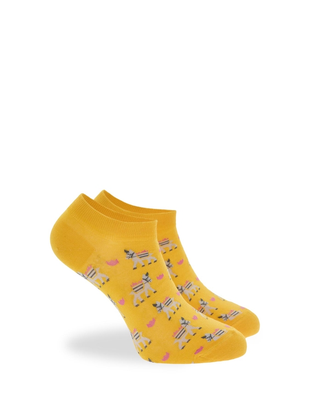 Βαμβακερές κοφτές κάλτσες με σχέδιο γαϊδουράκια