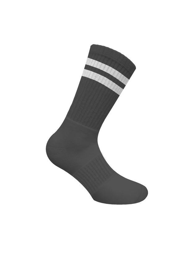 Cotton crew sports socks with stripes