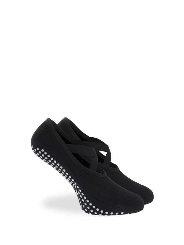 Κάλτσες yoga με σταυρωτά λάστιχα & αντιολησθητικό πάτο