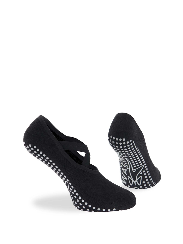 Κάλτσες yoga με σταυρωτά λάστιχα & αντιολησθητικό πάτο