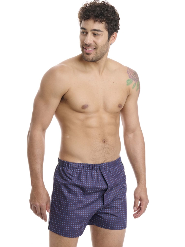 Μπόξερ σορτς από βαμβακερή ποπλίνα