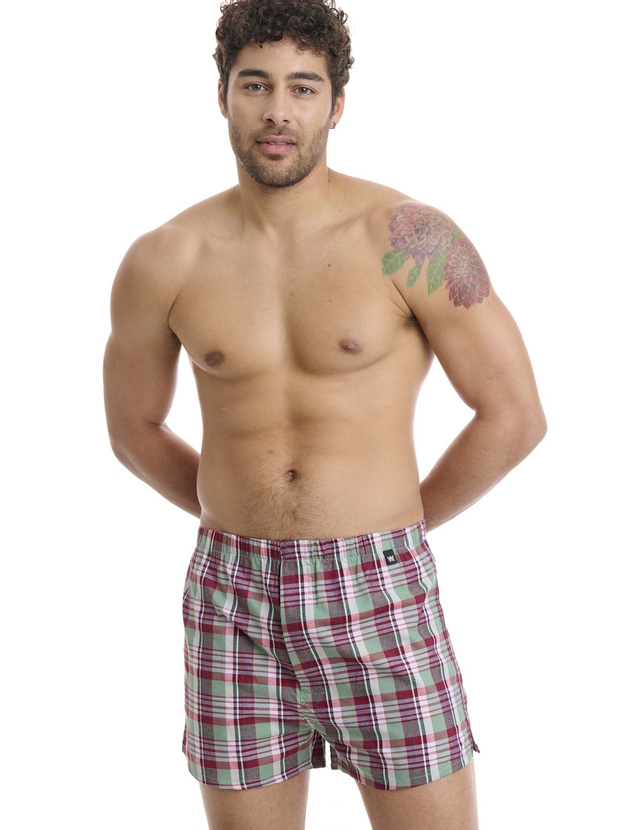 Cotton poplin boxer shorts
