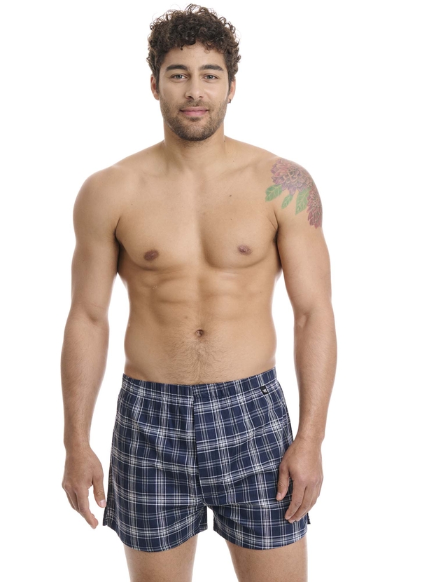 Μπόξερ σορτς από βαμβακερή ποπλίνα