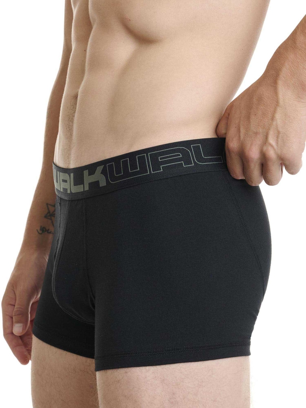 Cotton boxer with functional open fly (2-pack)