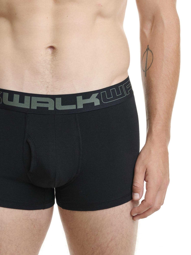 Cotton boxer with functional open fly (2-pack)