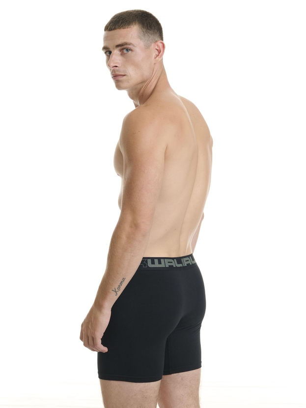 Μακρύ βαμβακερό μπόξερ με άνοιγμα στο μπροστινό μέρος (2 τμχ.)