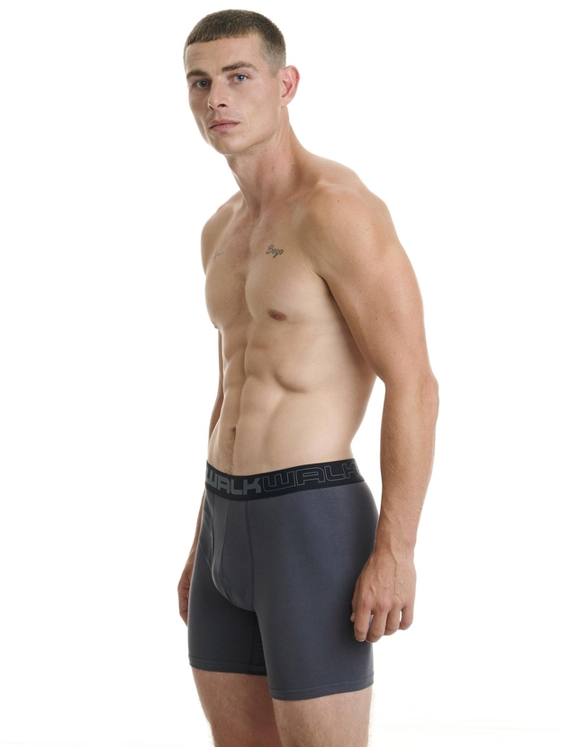 Μακρύ βαμβακερό μπόξερ με άνοιγμα στο μπροστινό μέρος (2 τμχ.)