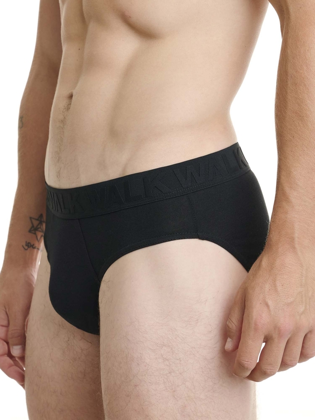 Cotton brief with 3D logo waistband (2-pack)