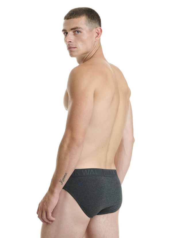 Βαμβακερό σλιπ με ανάγλυφο λάστιχο (2 τμχ.)