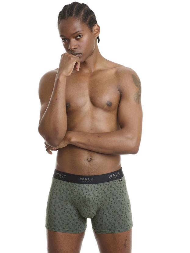 Printed bamboo boxer