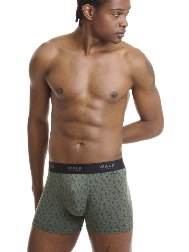 Printed bamboo boxer