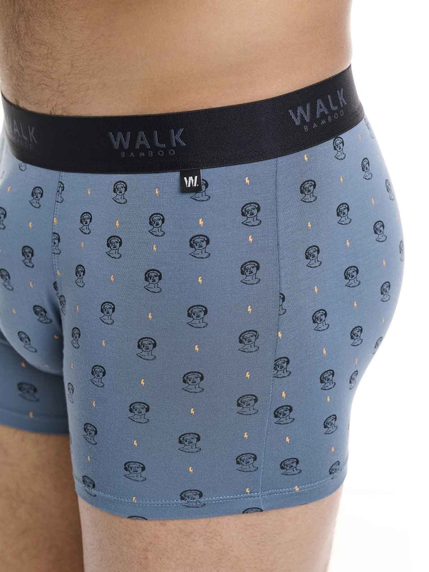 Printed bamboo boxer