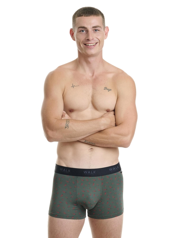 Printed bamboo boxer