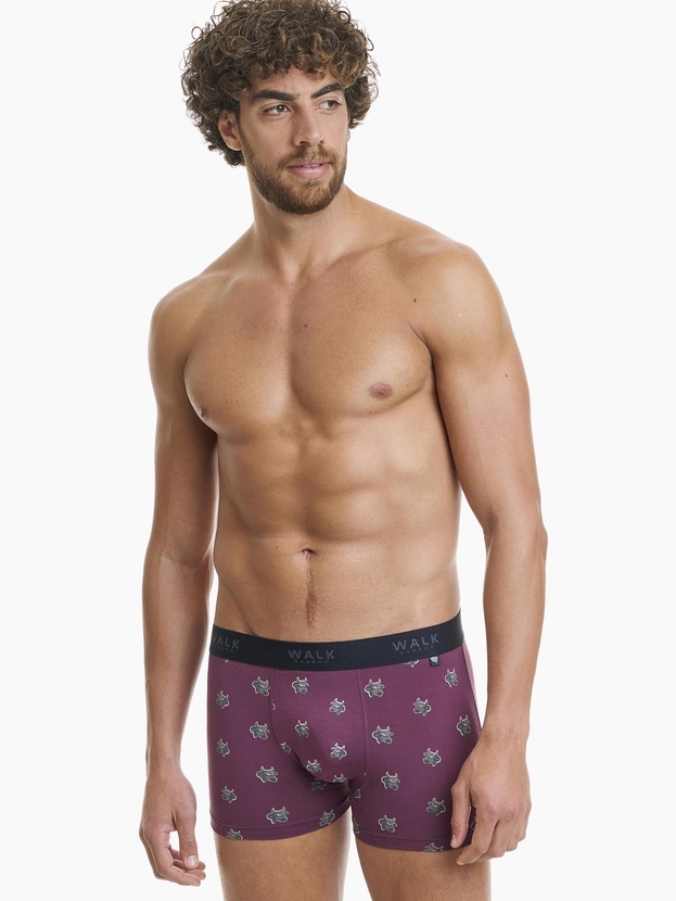 Printed bamboo boxer