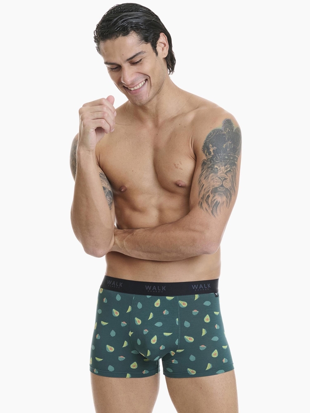Printed bamboo boxer