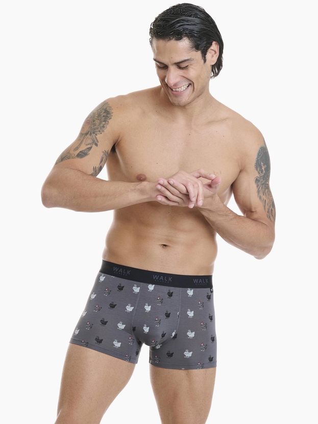 Μπόξερ από bamboo με σχέδιο