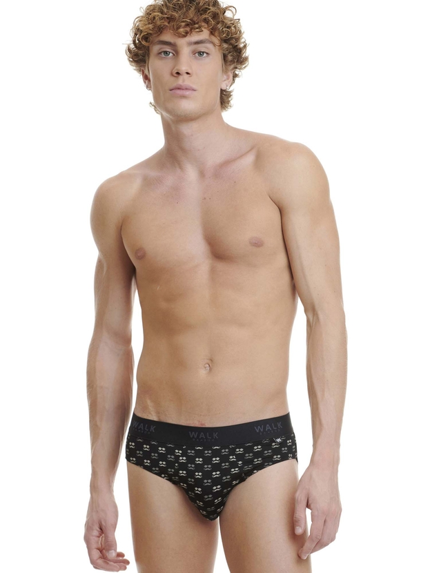 Printed bamboo brief