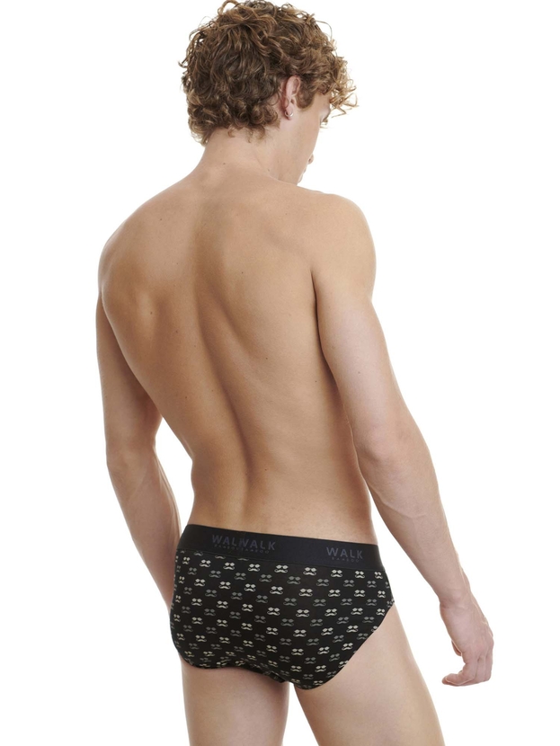 Printed bamboo brief