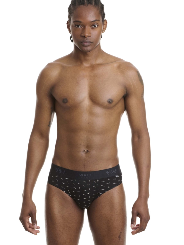 Printed bamboo brief