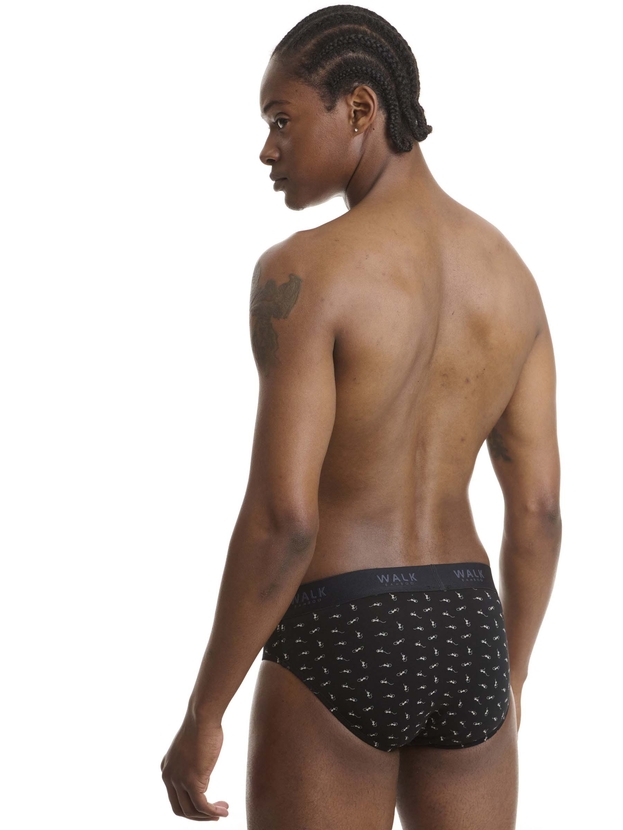 Printed bamboo brief