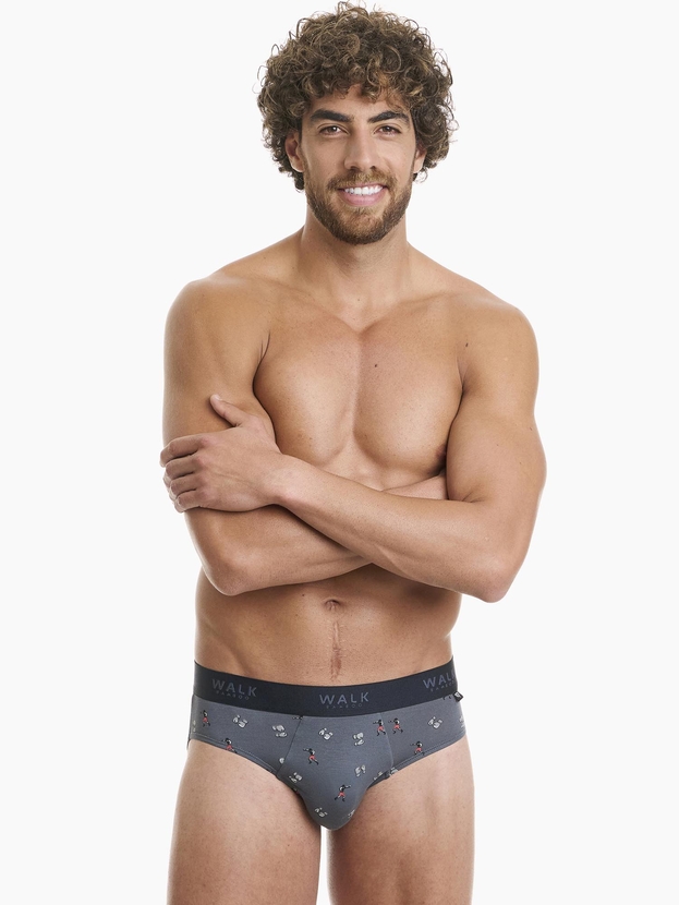 Printed bamboo brief
