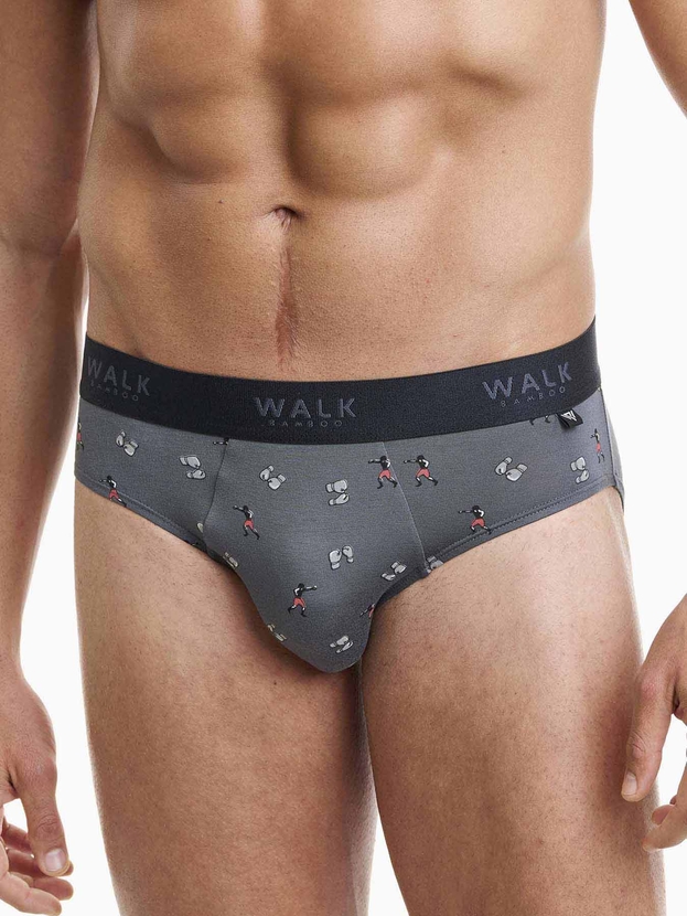 Printed bamboo brief