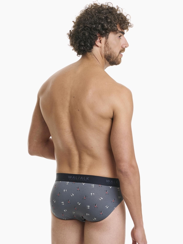 Printed bamboo brief