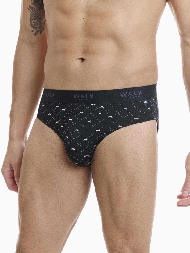 Printed bamboo brief