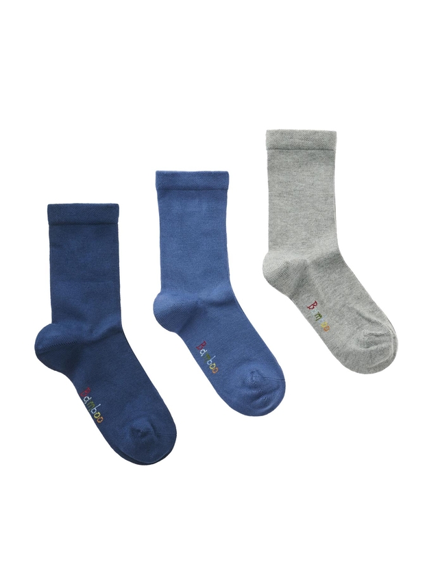 Kid's bamboo crew socks (3 pairs)
