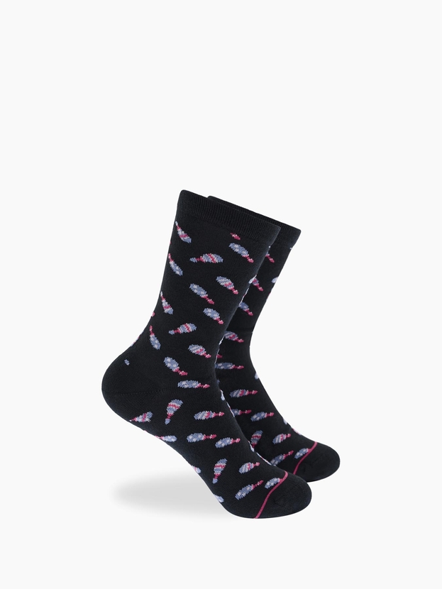 Kid's bamboo crew socks with print (3 pairs)