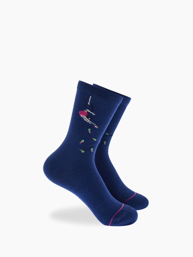 Kid's bamboo crew socks with print (3 pairs)