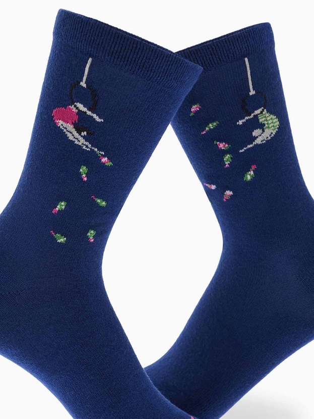 Kid's bamboo crew socks with print (3 pairs)