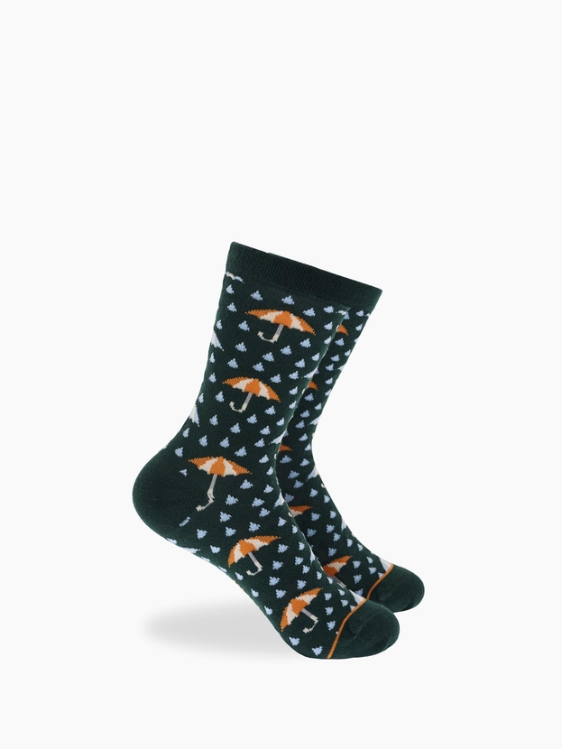 Kid's bamboo crew socks with print (3 pairs)